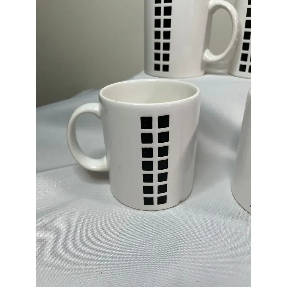 Waechtersbach Made in Spain Set of 4 Mugs 1980's Vintage